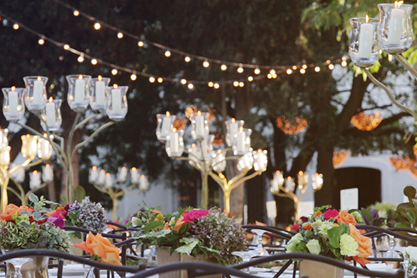 candelabros catering bodas